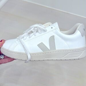 Veja Campo white leather sneakers.